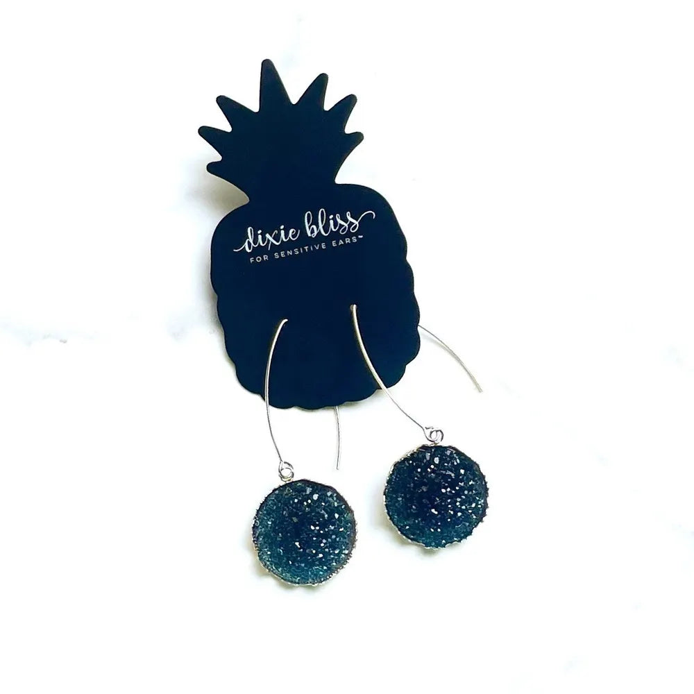 Midnight Jewel Dangle Earrings