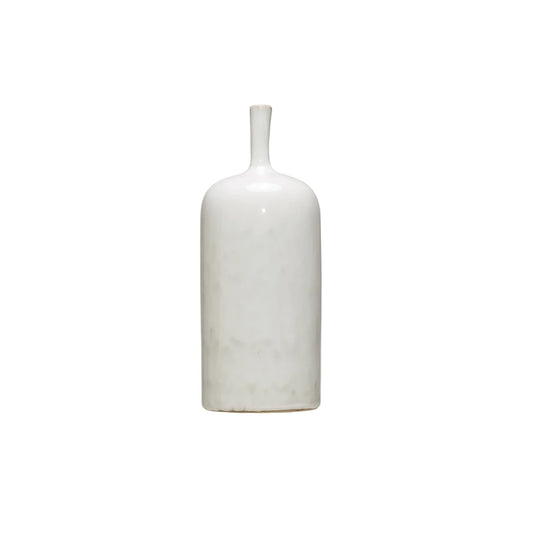 Stoneware Vase with Glaze | 12.5"