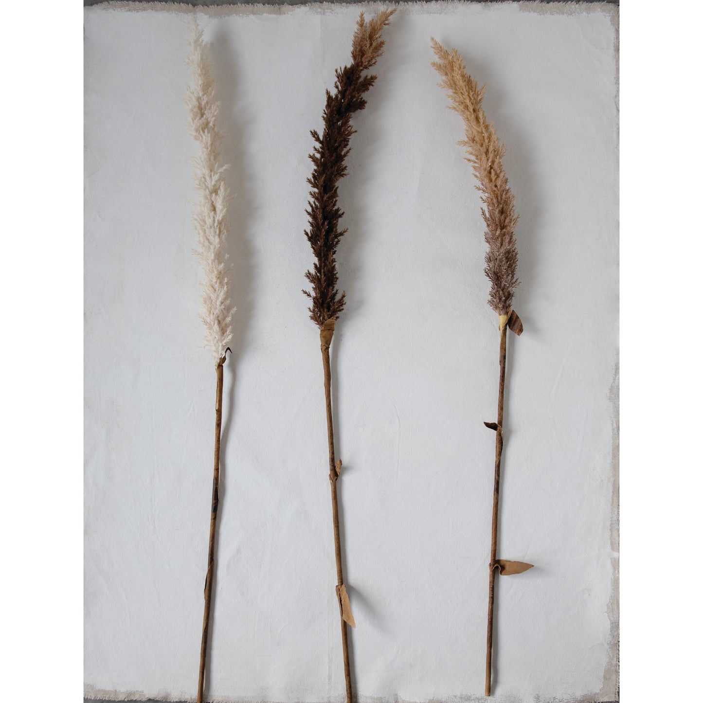 Faux Flocked Grass Plume