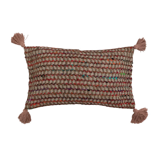 Lumbar Pillow with Tassels