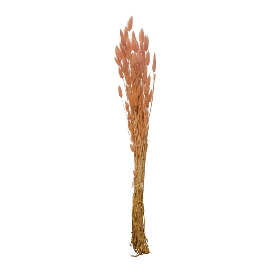 Pink Dried Natural Bunny Tail