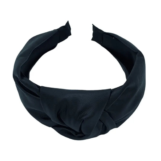 Brooklyn Black Knotted Headband