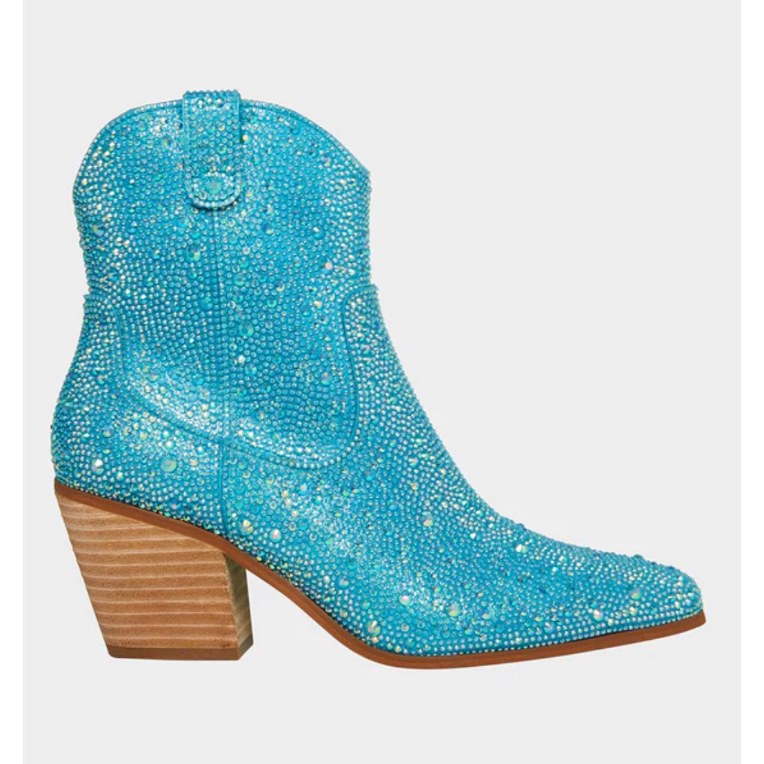 Turquoise Rhinestone Boots | Betsey Johnson