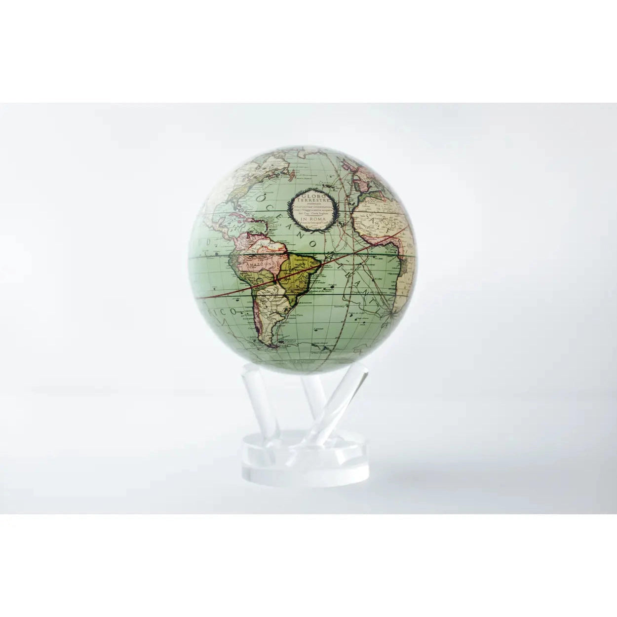 4.5" Mova Globe | Antique Terrestrial Green