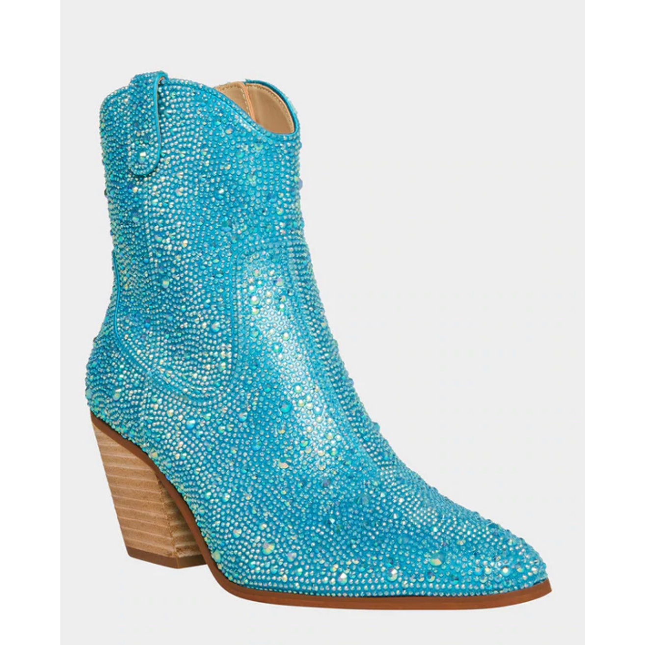 Turquoise Rhinestone Boots | Betsey Johnson