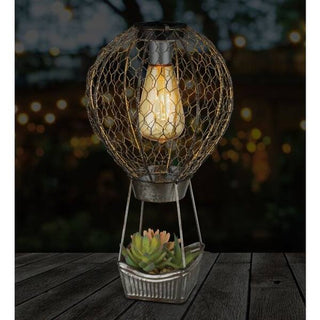 Succulent Solar Decor | Hot Air Balloon