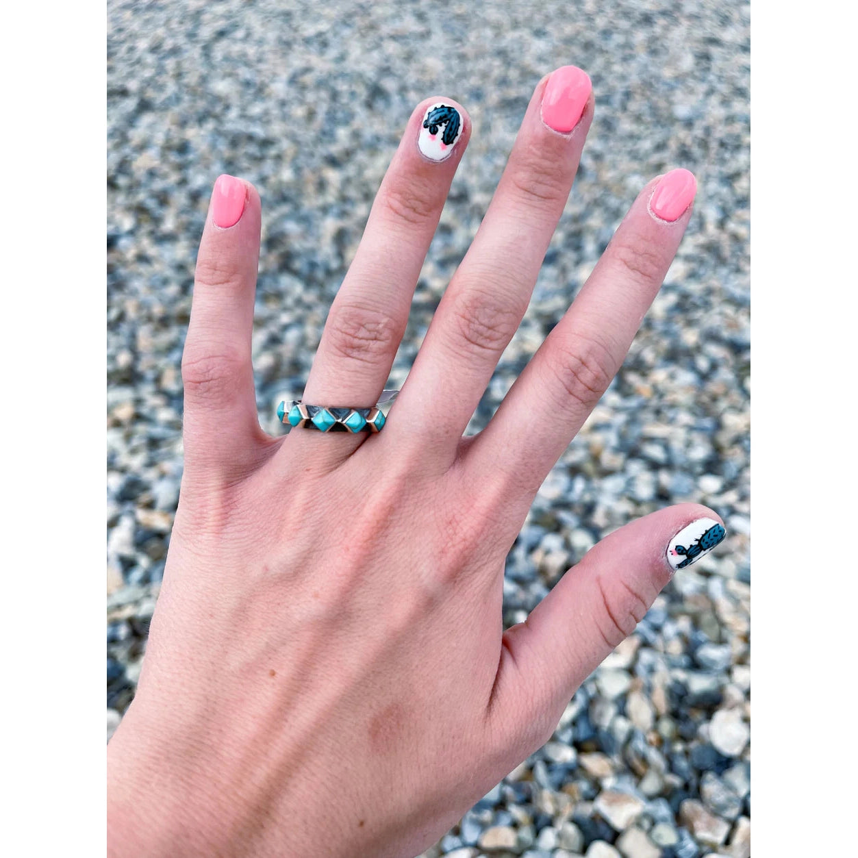 Authentic Turquoise Diamond Ring