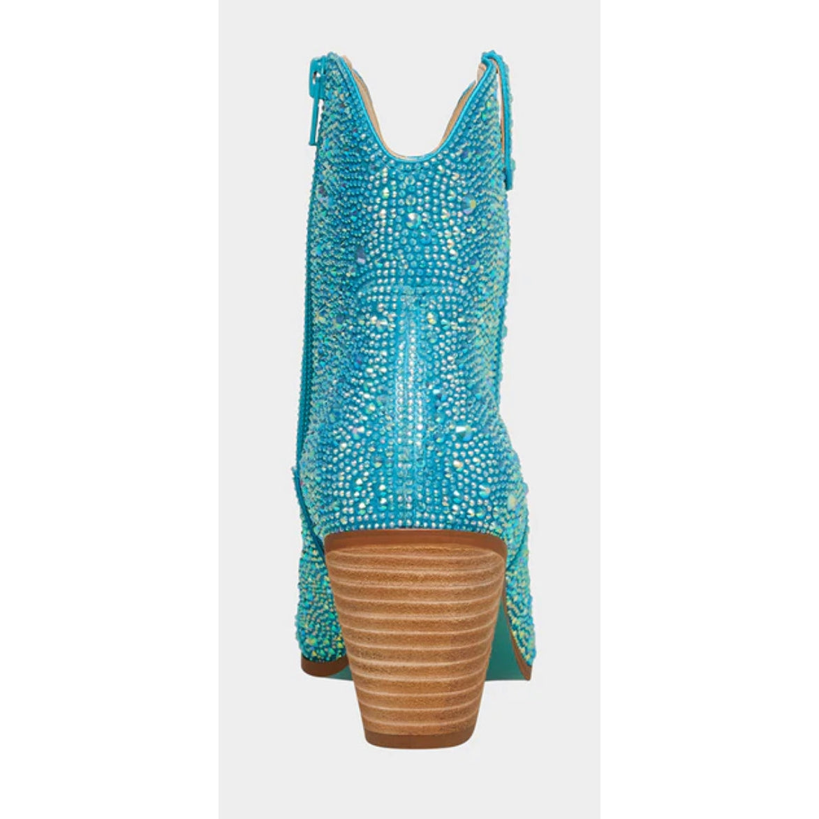 Turquoise Rhinestone Boots | Betsey Johnson